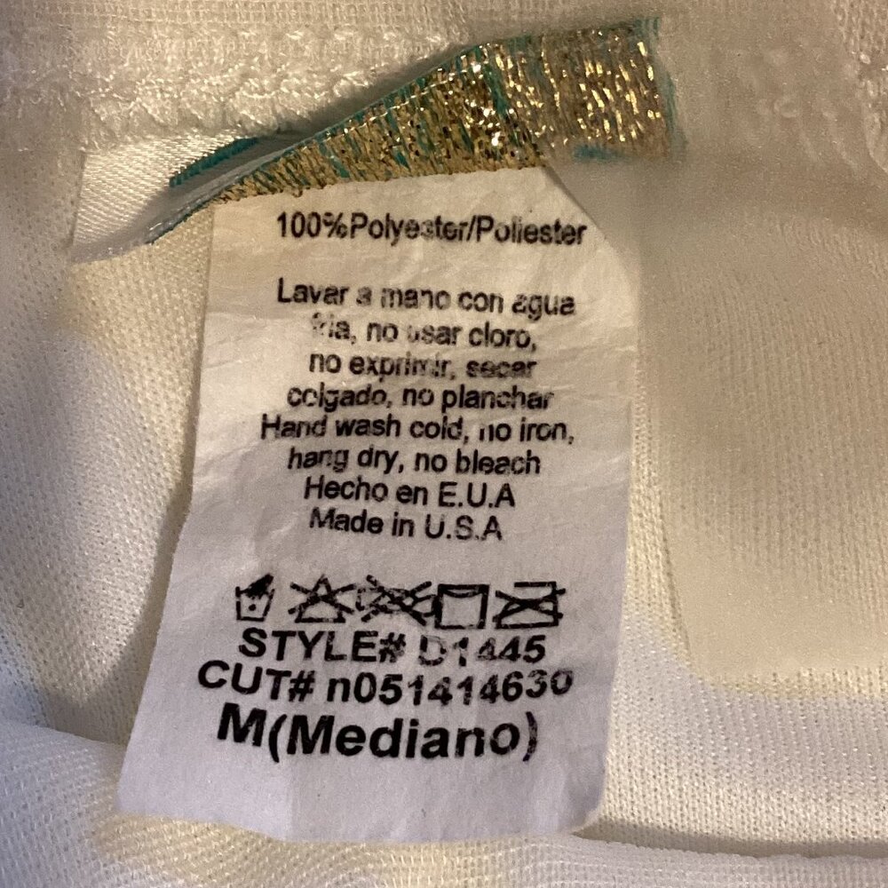 Neon by Bulux USA Women's Cream Dress Fully Lined Empire Waist High / Low - Picture 9 of 9